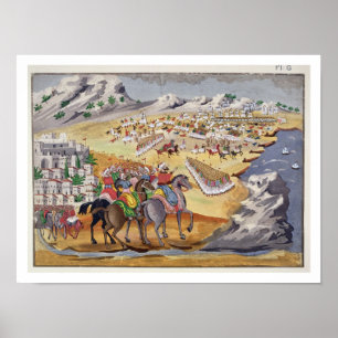 Schlacht von Langada und Compoti im Jahr 1821, aus Poster