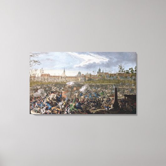 Schlacht von Leipzig, 19. Oktober 1813 Leinwanddruck (Vorderseite)