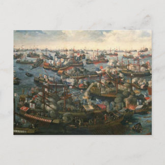 Schlacht von Lepanto 1571 Postkarte