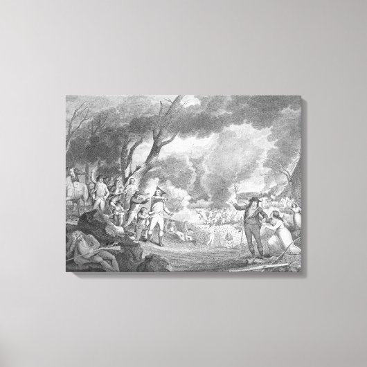 Schlacht von Lexington Leinwanddruck (Vorderseite)