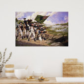 Schlacht von Long Island durch Domenick D'Andrea Poster (Küche)