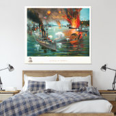 Schlacht von Manila (1898) Leinwanddruck (Insitu (Schlafzimmer))