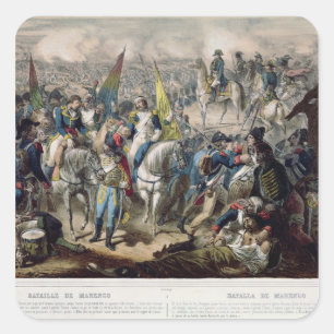 Schlacht von Marengo am 14. Juni 1800 Quadratischer Aufkleber