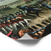 Schlacht von Nivelle, eingraviert von Thomas Poster (Ecke)