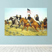 Schlacht von Prairie Dog Creek von Ralph Heinz Leinwanddruck (Insitu (Holzboden))