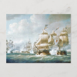 Schlacht von Santo Domingo 1800er Postkarte