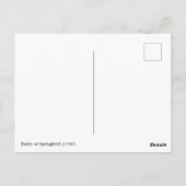 Schlacht von Springfield Postkarte (Rückseite)