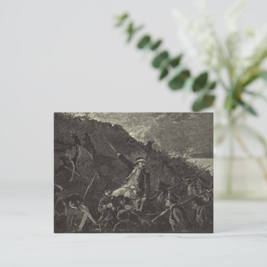 Schlacht von Stony Point, 1779 Postkarte (Stehend Vorderseite)