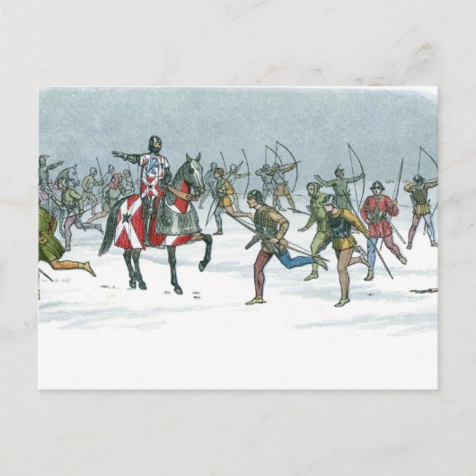 Schlacht von Towton 1461 Postkarte (Vorderseite)