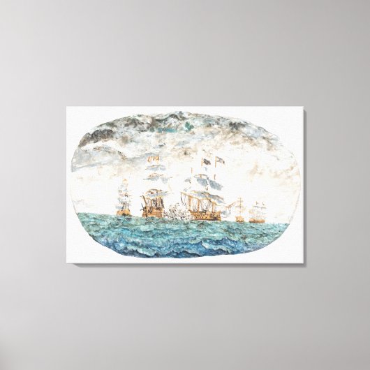 Schlacht von Trafalgar 1805 1998 Leinwanddruck (Vorderseite)