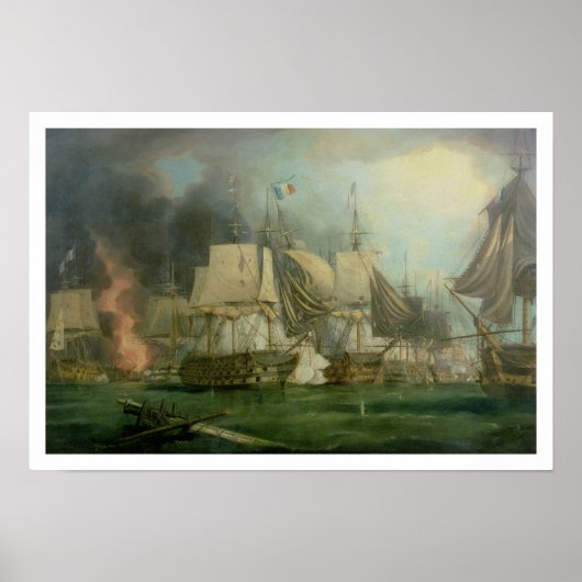Schlacht von Trafalgar, 1805 Poster (Vorne)