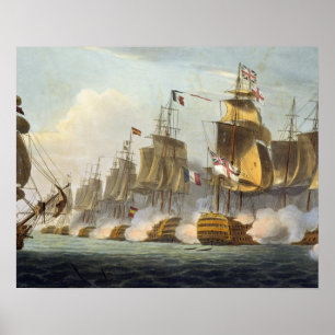 Schlacht von Trafalgar, 21. Oktober 1805, von "The Poster