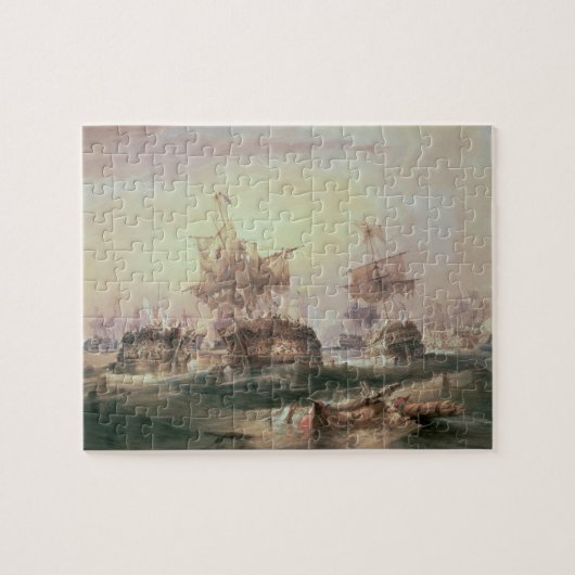 Schlacht von Trafalgar, am 21. Oktober 1805 Puzzle (Horizontal)