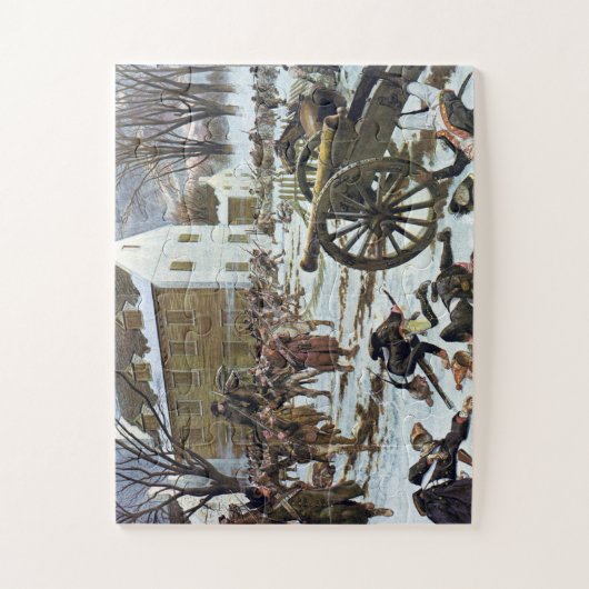 Schlacht von Trenton durch Charles McBarron Puzzle (Vertikal)
