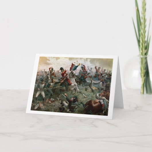 Schlacht von Waterloo, 18. Juni 1815, 1898 (Farbe Karte (Vorderseite)