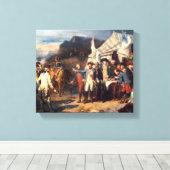 Schlacht von Yorktown, Canvas Print Leinwanddruck (Insitu (Holzboden))