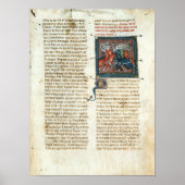 Schlacht zwischen Rittern, von 'Roman d'Artus' Poster (Vorne)