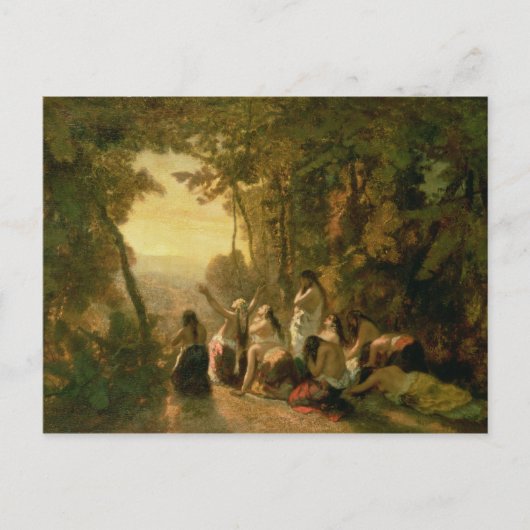 Schlachten der Tochter Jephthas, 1846 Postkarte (Vorderseite)