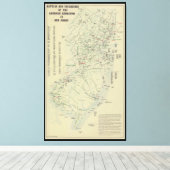 Schlachten des Revolutionären Krieges in New Jerse Leinwanddruck (Insitu (Holzboden))