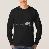 Schlachten Herzschlange Puls Ekg T-Shirt (Vorderseite)