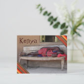 Schlachten Masai Moran Kenya Post Card Postkarte (Stehend Vorderseite)