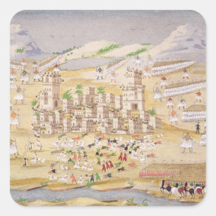 Schlachten um Thebes, Platte 22 von "Pictorial Hi Quadratischer Aufkleber
