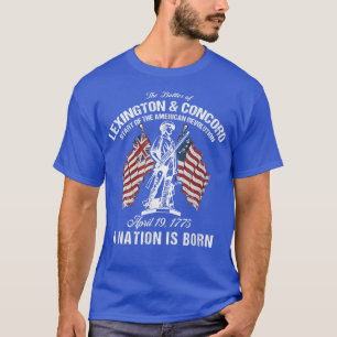 Schlachten von Lexington und Concord American Revo T-Shirt
