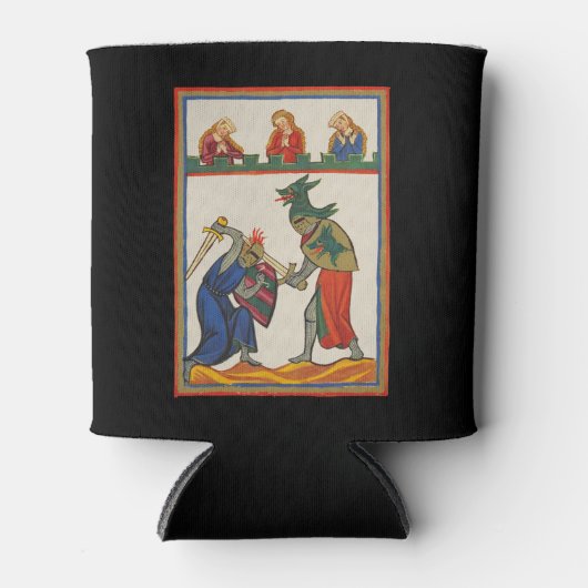 Schlachten von Rittern bei einem Turnier aus dem 1 Dosenkühler (Vorderseite)