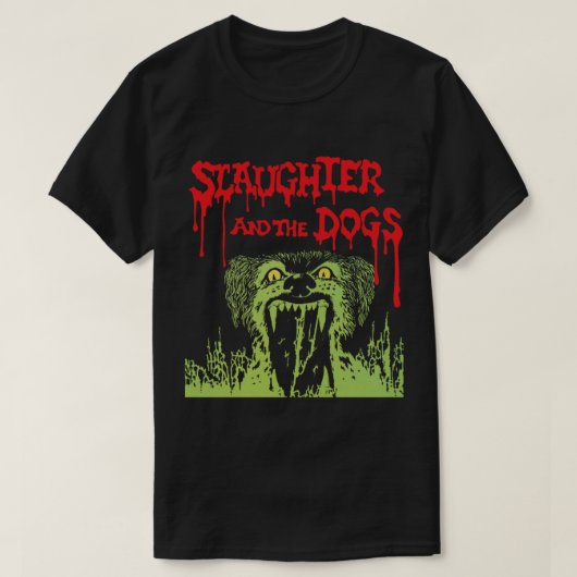SCHLACHTER UND HUNDE Wesentlicher T - Shirt (Design vorne)