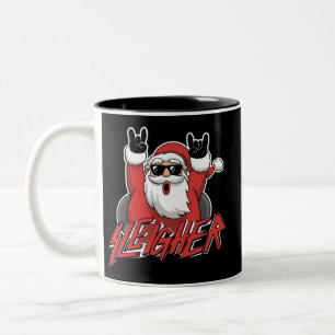 Schlächter Weihnachtsmann Metal Weihnachten Lustig Zweifarbige Tasse