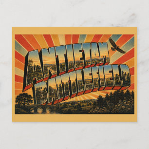 Schlachtfeld Antietam Maryland Creek Rolling Hills Postkarte