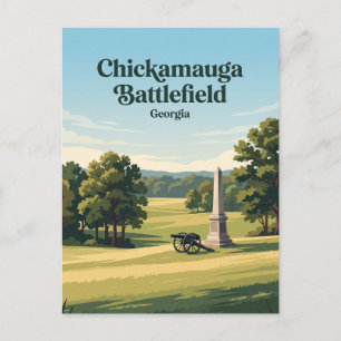 Schlachtfeld Chickamauga Georgia Postkarte