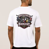 Schlachtfeld Dachse T-Shirt (Rückseite)