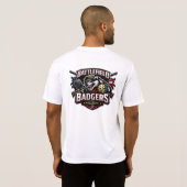 Schlachtfeld Dachse T-Shirt (Schwarz voll)