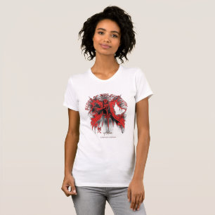 Schlachtfeld des Glaubens Rot und Grau Abstrakte K T-Shirt