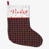 Schlachtfeld Kariert Großer Weihnachtsstrumpf (Vorderseite)