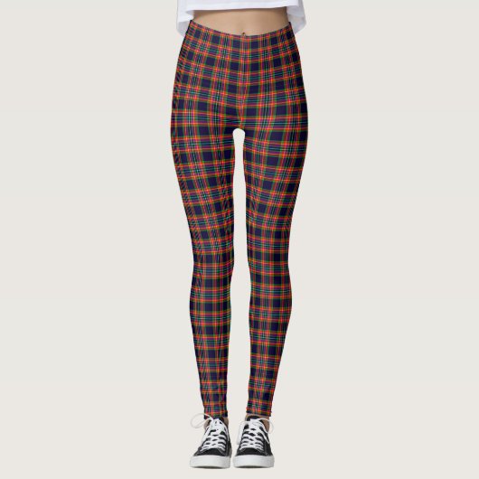 Schlachtfeld Kariert Leggings (Vorderseite)
