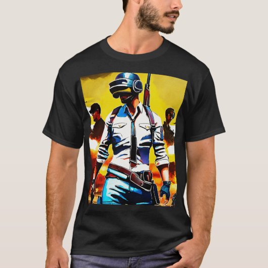 Schlachtfeld mobil oder PUBG-T - Shirt (Vorderseite)