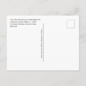 Schlachtfeld, Nationaler Militärpark Pea Ridge, MO Postkarte (Rückseite)