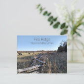 Schlachtfeld, Nationaler Militärpark Pea Ridge, MO Postkarte (Stehend Vorderseite)