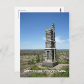 Schlachtfeld von Gettysburg in Pennsylvania Postkarte (Vorne/Hinten)