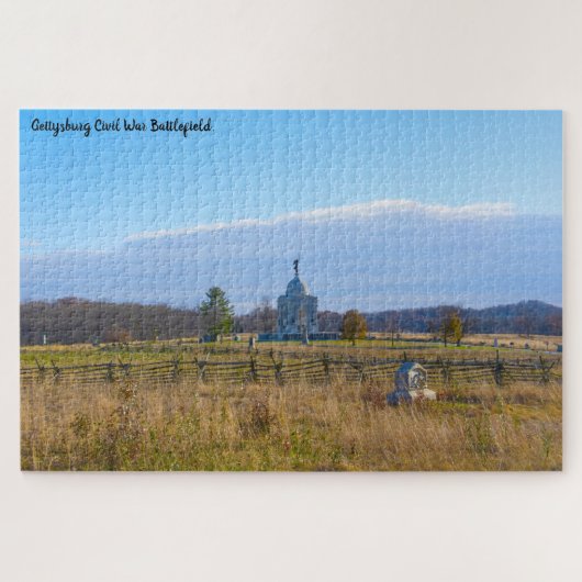 Schlachtfeld von Gettysburg. Puzzle (Horizontal)