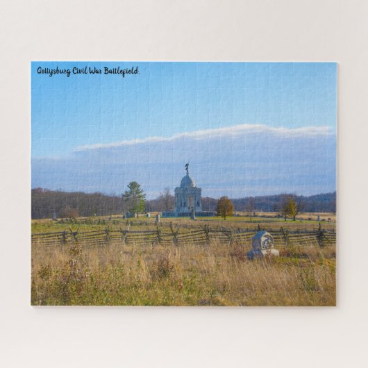 Schlachtfeld von Gettysburg. Puzzle (Horizontal)