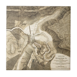 Schlachtfeld von Waynesboro, Virginia am 2. März Fliese