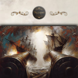 Schlachtfelddekoupage Seidenpapier