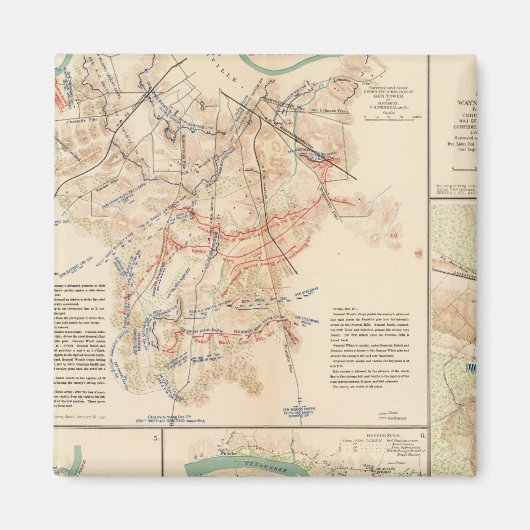 Schlachtfelder Nashville, Tenn Magnet (Vorne)