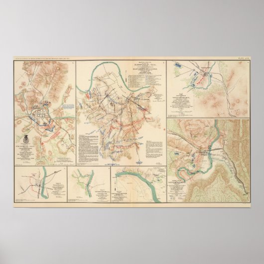 Schlachtfelder Nashville, Tenn Poster (Vorne)