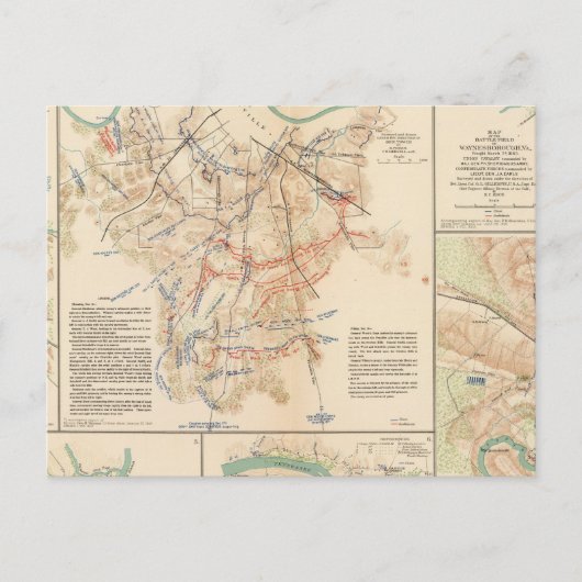 Schlachtfelder Nashville, Tenn Postkarte (Vorderseite)