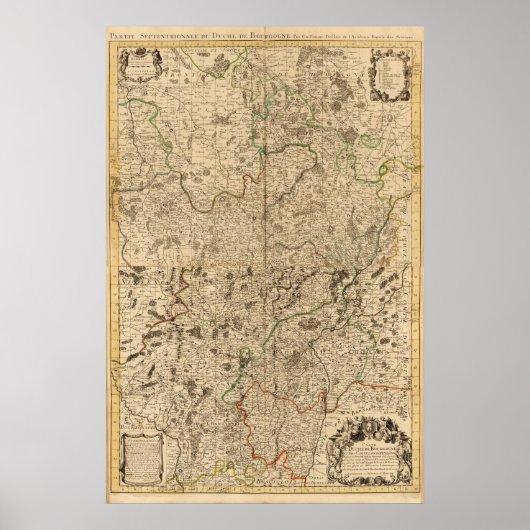 Schlachtfelder und römische Straßen Poster (Vorne)