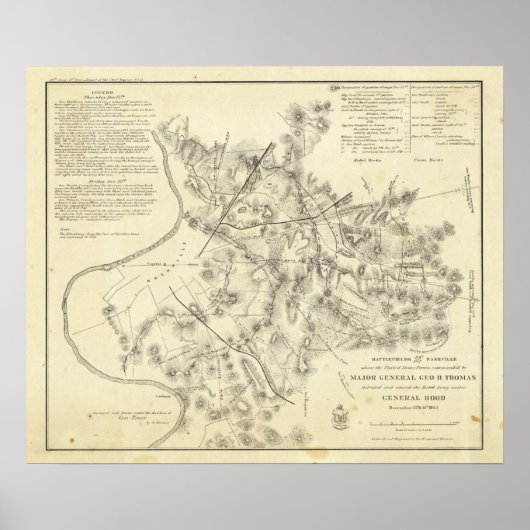 Schlachtfelder vor Nashville Poster (Vorne)